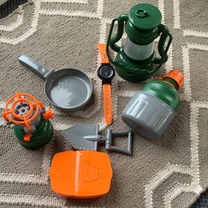 Learning Resources Kids Camping Toy Set with Lighting Lantern and Burner